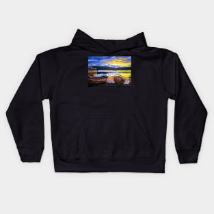 Sunset Over the Lake Kids Hoodie